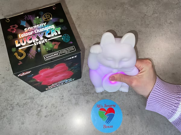 Squishy Colour Changing Lucky Cat Light 